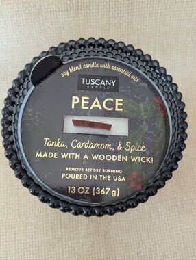 Tuscany Candle "Peace" Wood Wick